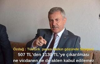 Özdağ : Tüvtürk parası halkın gözünde Soygun!...