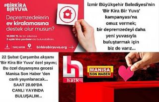 CANLI YAYIN! Bir Kira, Bir Yuva Dayanışma gecesi...