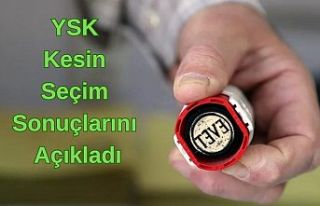 YSK Kesin Seçim Sonuçlarını Açıkladı