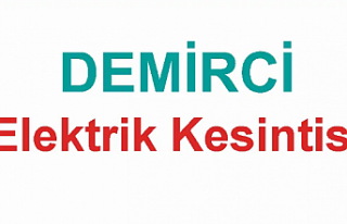 Demirci'de Elektrik Kesintisi