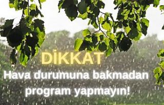 Hava durumuna bakmadan program yapmayın!