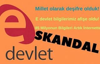 Millet olarak deşifre olduk! E devlet bilgilerimiz...