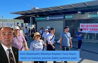 İzmir Büyükşehir Belediye Başkanı Tunç Soyer,...