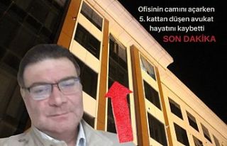 Ofisinin camını açarken 5. kattan düşen avukat...