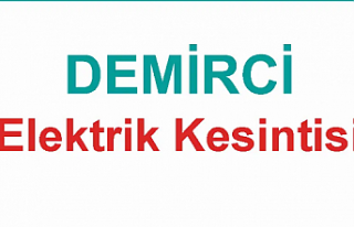 Demirci'de elektrik kesintisi