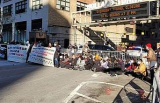ABD'de Filistin destek gösterisi! İsrail protesto...