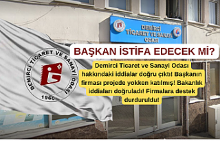 Demirci Ticaret ve Sanayi Odası hakkındaki iddialar...