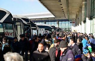Bayramda otobüsler 706 bin yolcu taşıdı