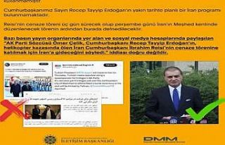 İletişim'den 'Cenaze için İran'a...
