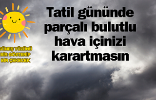 Tatil gününde parçalı bulutlu hava içinizi karartmasın