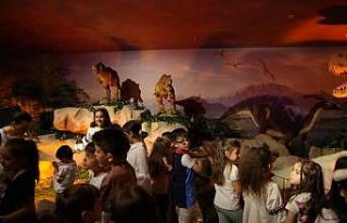 Dinozorları minikler çok sevdi