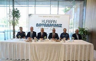 İnegöl'de vatandaşlar ve protokol bayramlaşma...