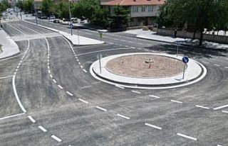Kayseri Melikgazi'den kavşak çalışması