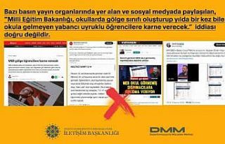 Okula gitmeyen yabancı uyruklu öğrencilere karne...