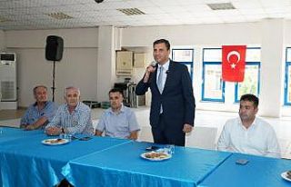 Manisa Akhisar'da Başkan Zeyrek muhtarlarla...