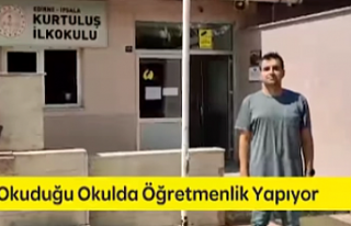 Anaokulu okuduğu okula müdür yardımcısı olarak...