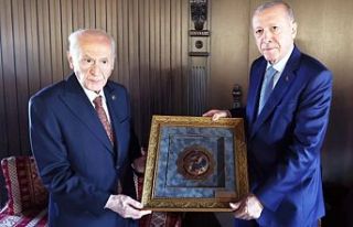 Erdoğan Bahçeli ile Ahlat'ta görüştü