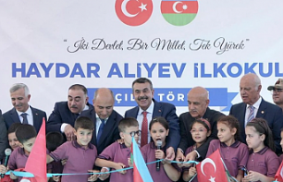 Azerbaycan desteğiyle yapılan ilkokul Kahramanmaraş'ta...