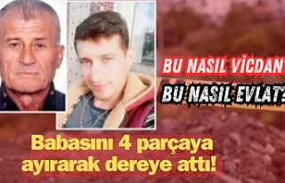 BU NASIL VİCDAN? Bu nasıl evlat? Babasını 4 parçaya...
