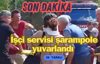 SON DAKİKA! İşçi servisi şarampole yuvarlandı...