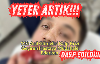 112 Acil Görevlisi Kalp Krizi Geçiren Hastaya Müdahale...