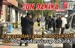 SON DAKİKA! 23 yaşındaki genci motosikletli biri...
