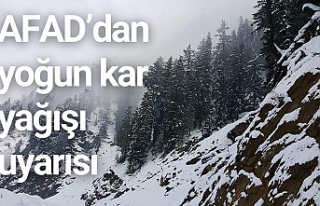 AFAD’dan yoğun kar yağışı uyarısı geldi :...