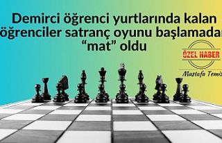 Demirci öğrenci yurtlarında kalan öğrenciler...