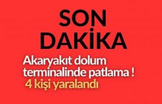 Akaryakıt terminalinde patlama: 4 kişi yaralandı