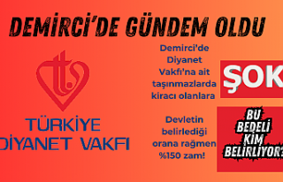 Demirci’de Diyanet Vakfı’na ait taşınmazlarda...