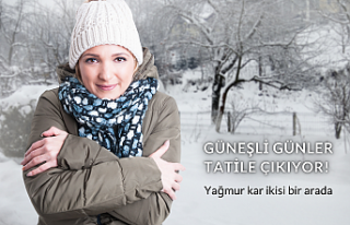 Güneşli günler tatile çıkıyor! Yağmur kar ikisi...