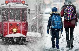 İstanbul'da eğitime kar engeli!