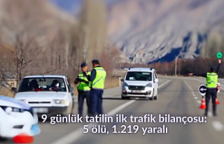 9 günlük tatilin ilk trafik bilançosu: 5 ölü,...