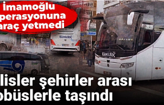 Araç Yetmeyince Polisler Otobüslerle Taşındı!...