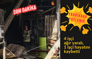 Fabrikada patlama! 4 işçi ağır yaralı, 1 işçi...