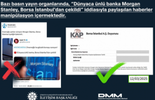 İletişim'den 'Morgan Stanley' haberlerine...