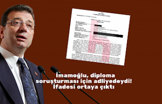 İmamoğlu, diploma soruşturması için adliyedeydi!...