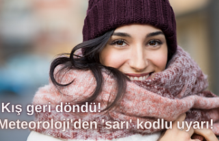 Kış geri döndü! Meteoroloji'den 'sarı'...