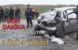 SON DAKİKA! 2 araç çarpıştı ! Can pazarı yaşandı!...