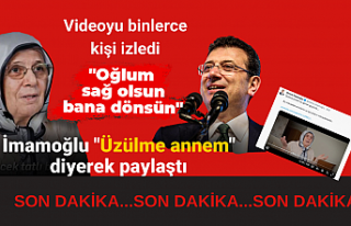 Son Dakika | Ekrem İmamoğlu'ndan duygulandıran...