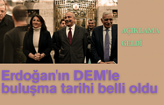 Erdoğan'ın DEM'le buluşma tarihi belli...
