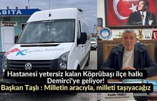 Hastanesi yetersiz kalan Köprübaşı ilçe halkı...
