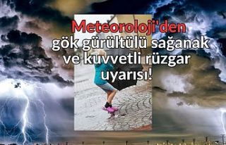 Meteoroloji'den gök gürültülü sağanak ve...