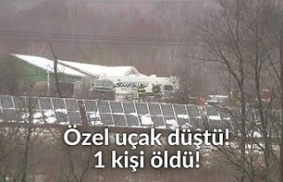Özel uçak düştü! 1 kişi öldü!