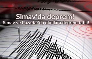 Simav'da deprem! Simav ve Pazarlar'da okullara...