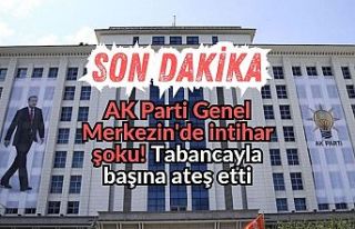 SON DAKİKA! AK Parti Genel Merkezinde intihar şoku!...