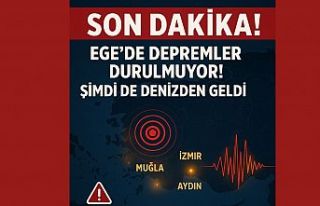 SON DAKİKA! Ege de Depremler Durulmuyor! Şimdi de...