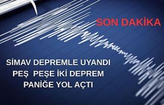 SON DAKİKA! Simav Depremle Uyandı! İki Deprem Peş...
