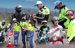 5,5 ayda 'kask'tan 475 bin sürücüye işlem!