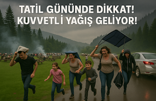 Tatil Gününde Dikkat! Kuvvetli Yağış Geliyor!